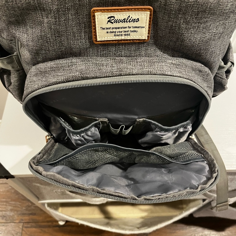 Gray Diaper Backpack - image 8
